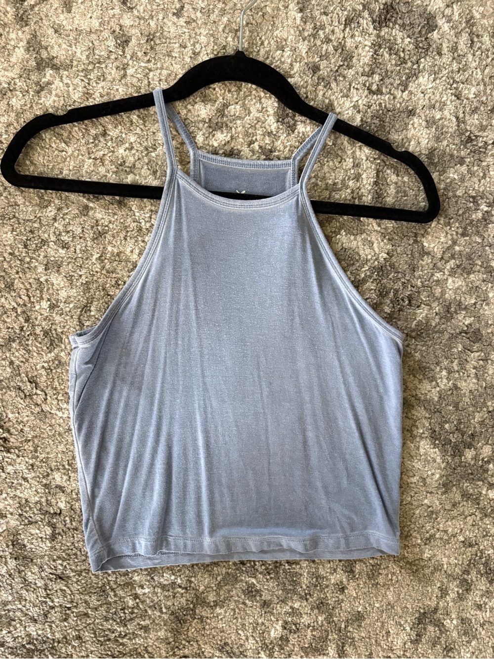 American Eagle Outfitters Light Blue High Neck Tank
